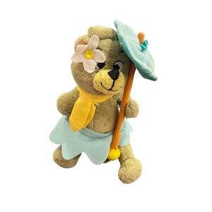 yogi Hanna Barbera Cindy Bear Plush Stuffed Animal 8" with Umbrella retro